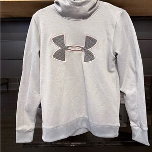 Under Armour Women's Light Blue/Gray Cowl neck sweatshirt